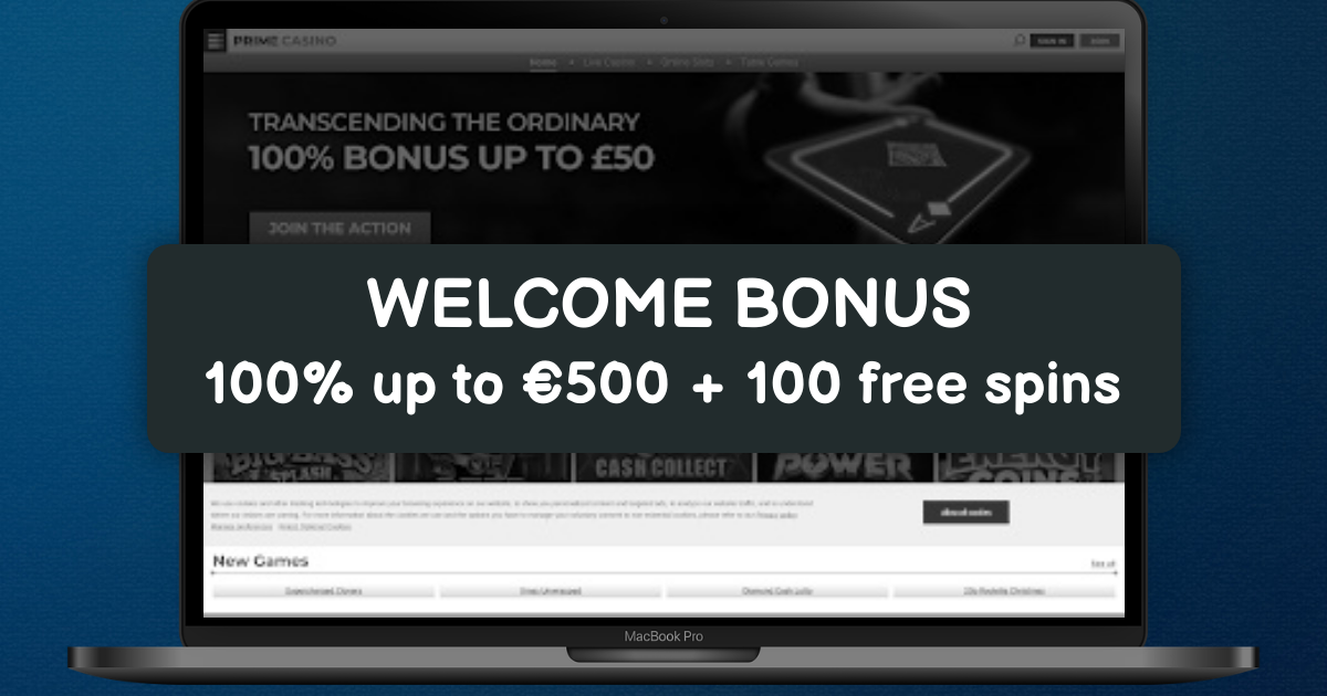 Prime Casino banner